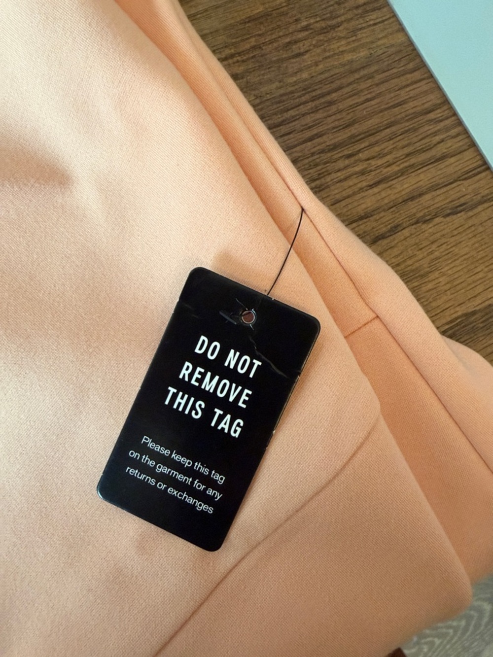 NWT Express Peach Tulip Dress - Picture 6 of 7